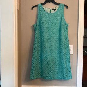Sleeveless Turquoise Dress